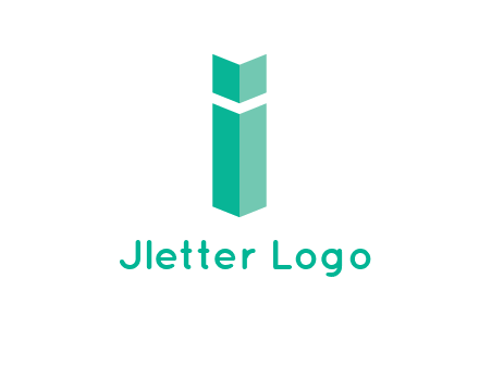 letter i with book logo