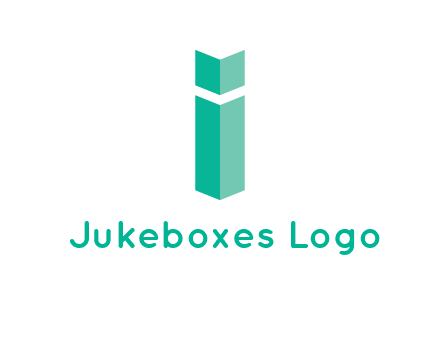 letter i with book logo