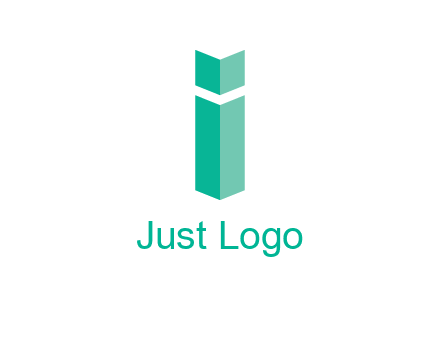 letter i with book logo