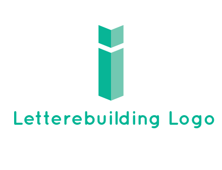letter i with book logo