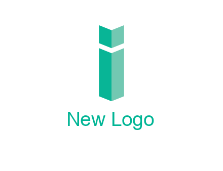 letter i with book logo