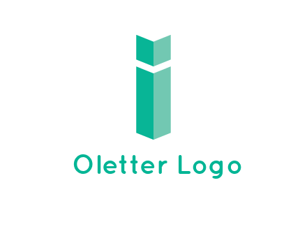 letter i with book logo