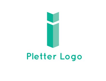 letter i with book logo