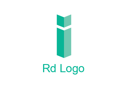 letter i with book logo
