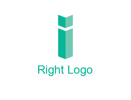 letter i with book logo