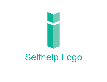 letter i with book logo