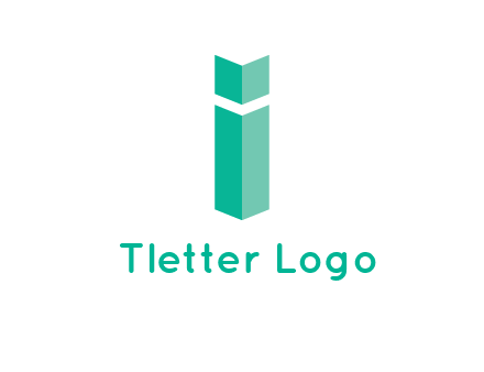 letter i with book logo