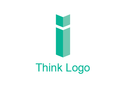 letter i with book logo