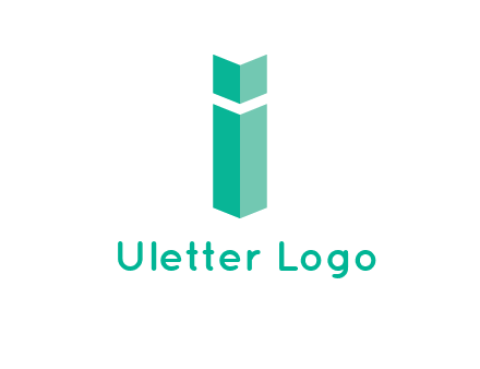 letter i with book logo