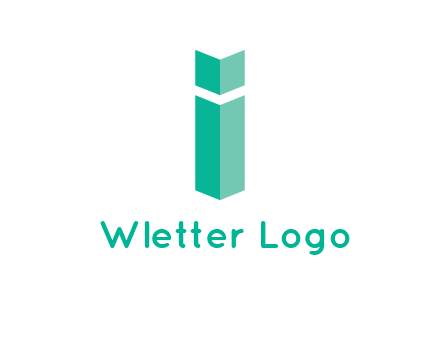 letter i with book logo