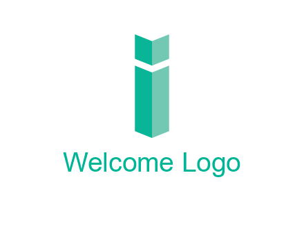 letter i with book logo