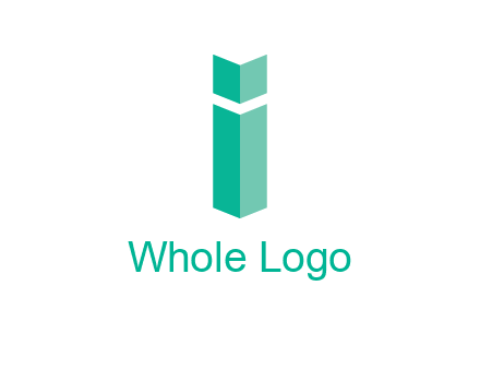 letter i with book logo