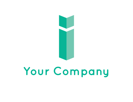letter i with book logo
