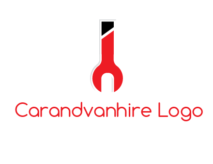 letter i incorporated with open end wrench logo