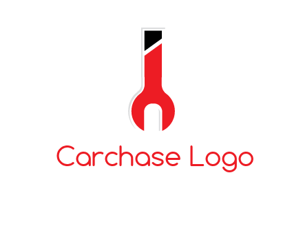 letter i incorporated with open end wrench logo