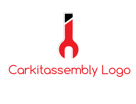 letter i incorporated with open end wrench logo