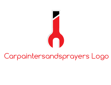 letter i incorporated with open end wrench logo