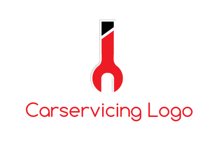 letter i incorporated with open end wrench logo