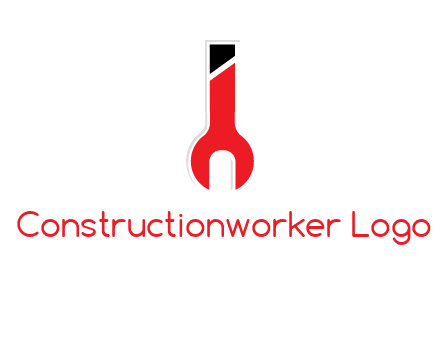 letter i incorporated with open end wrench logo
