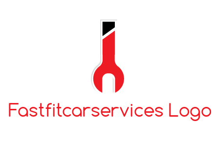 letter i incorporated with open end wrench logo