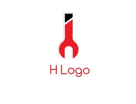 letter i incorporated with open end wrench logo