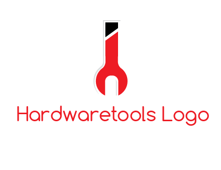 letter i incorporated with open end wrench logo