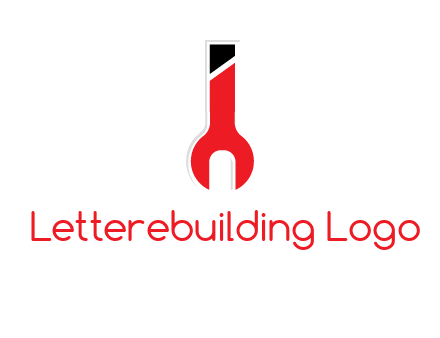 letter i incorporated with open end wrench logo
