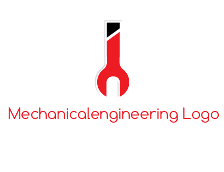 letter i incorporated with open end wrench logo