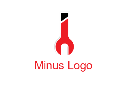 letter i incorporated with open end wrench logo