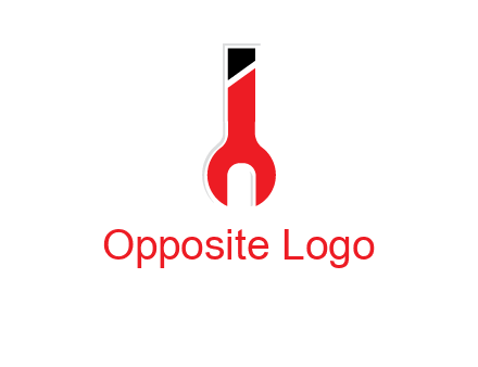 letter i incorporated with open end wrench logo
