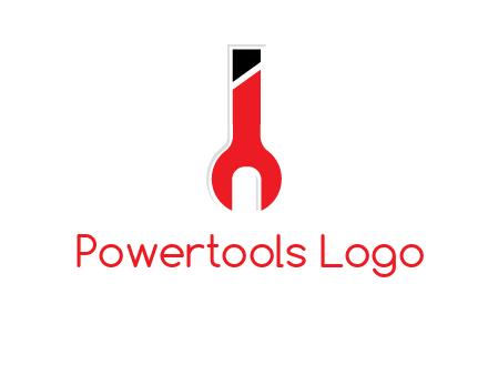 letter i incorporated with open end wrench logo