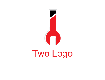 letter i incorporated with open end wrench logo
