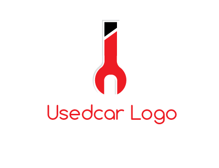 letter i incorporated with open end wrench logo