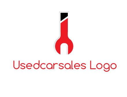 letter i incorporated with open end wrench logo