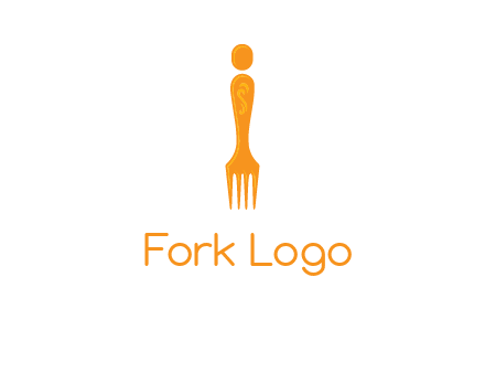 letter i incorporated with fork logo