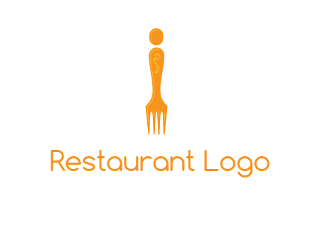 letter i incorporated with fork logo