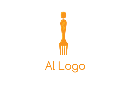 letter i incorporated with fork logo