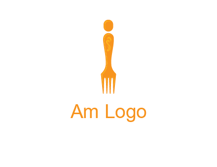 letter i incorporated with fork logo
