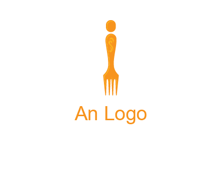 letter i incorporated with fork logo