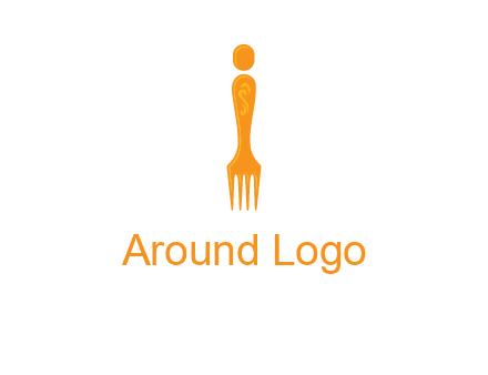 letter i incorporated with fork logo