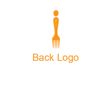 letter i incorporated with fork logo