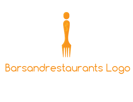 letter i incorporated with fork logo