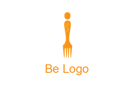 letter i incorporated with fork logo