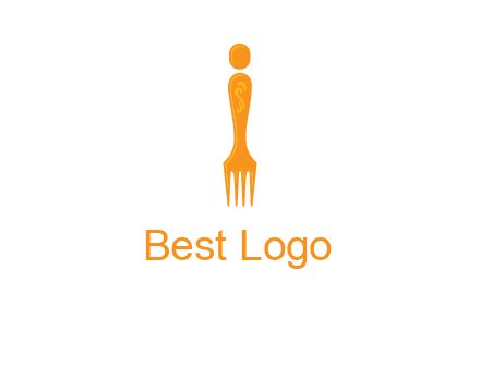 letter i incorporated with fork logo