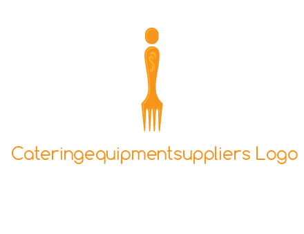 letter i incorporated with fork logo