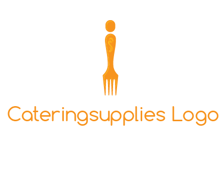 letter i incorporated with fork logo
