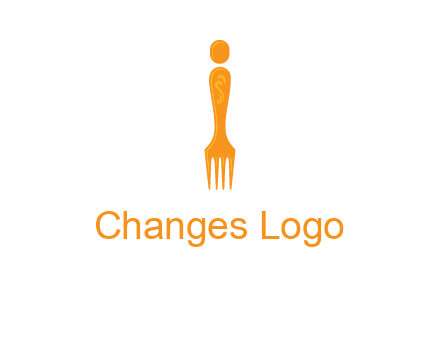letter i incorporated with fork logo