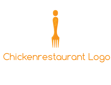 letter i incorporated with fork logo