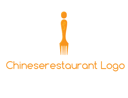 letter i incorporated with fork logo