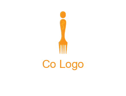 letter i incorporated with fork logo